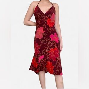 Express floral halter dress